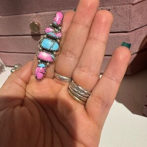 Kingman Cotton candy Stone Statement Ring